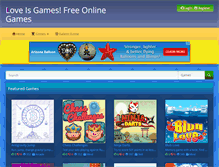 Tablet Screenshot of loveisgames.com